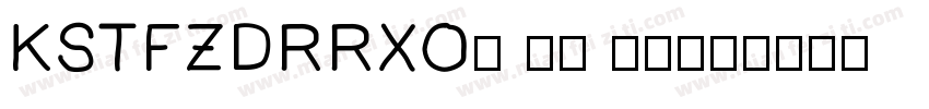 KSTFZDRRXO0 36 60字体转换